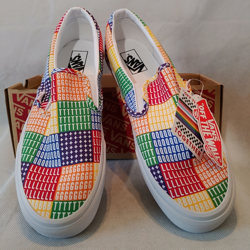 Vans Pride Sip-Ons M- 10.5 / W- 12